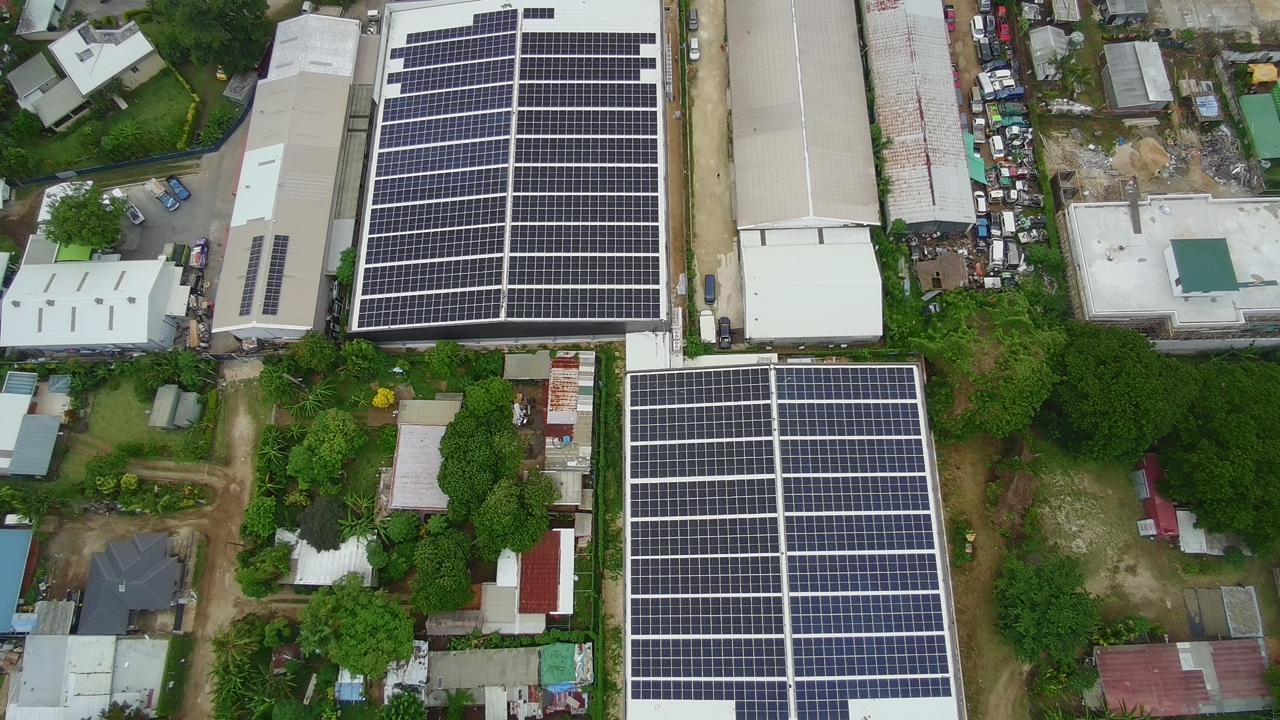 Solar panel installation